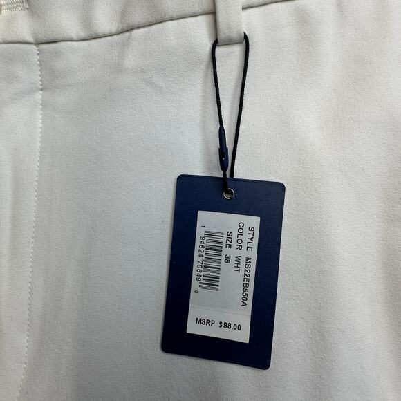 Peter Millar Performance Chino Short Mens 38 White Stretch Straight Leg Pockets - Picture 4 of 10